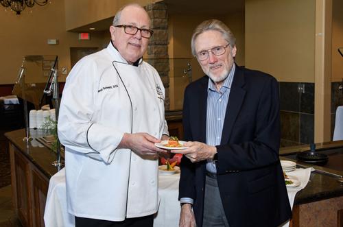 Atria's Chef Schmitt with Ed Herider