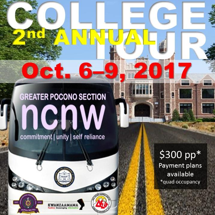 home greater pocono section ncnw college tour flyer